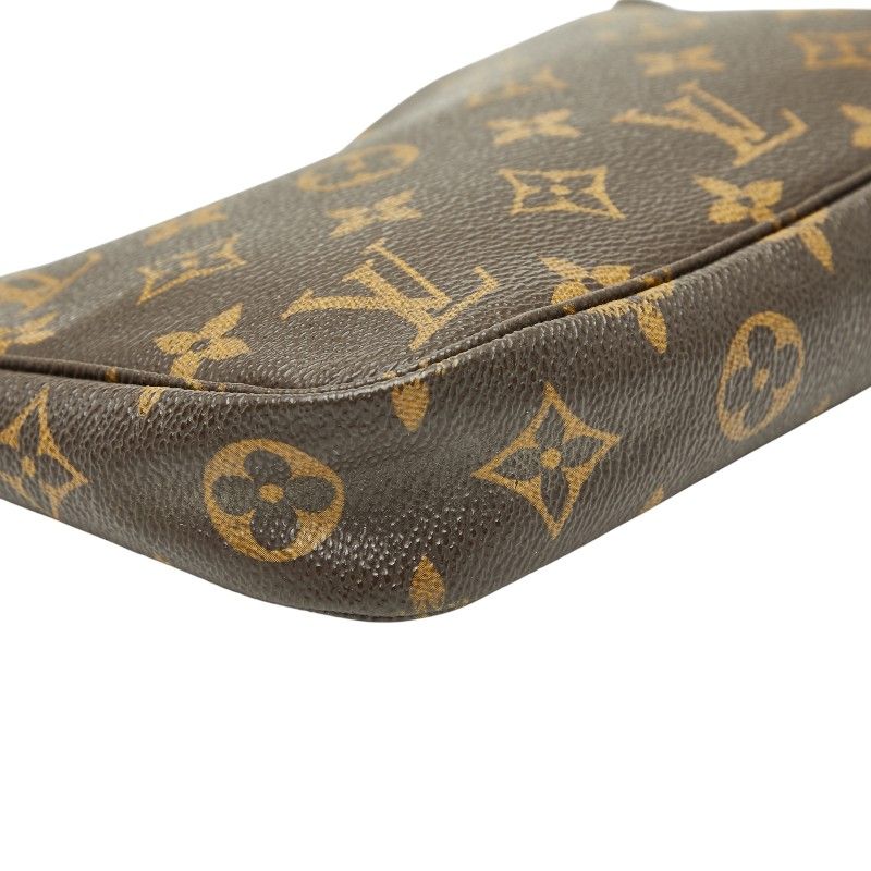 Louis Vuitton Monogram Pochette Brown Leather — view 5