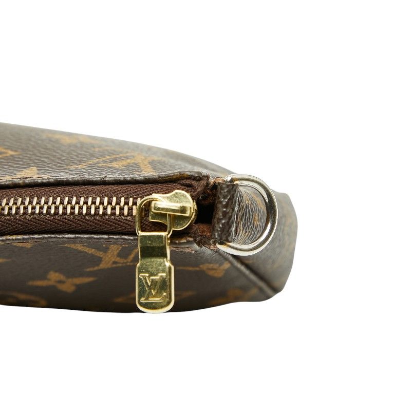 Louis Vuitton Monogram Pochette Brown Leather — view 8