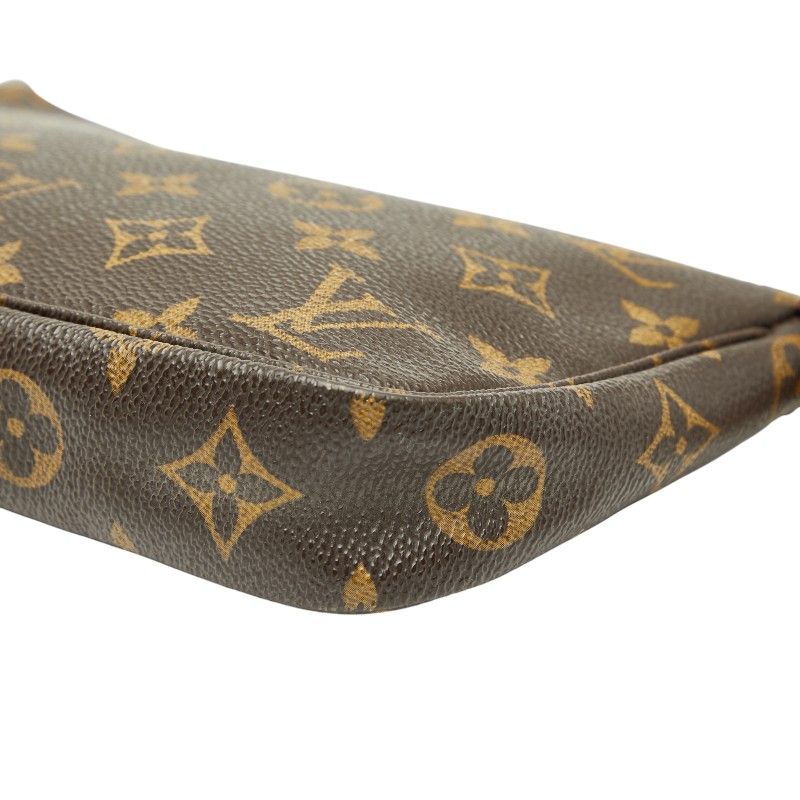 Louis Vuitton Monogram Pochette Brown Leather — view 4