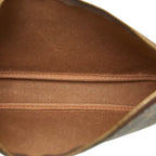 Louis Vuitton Monogram Pochette Brown Leather — view 9