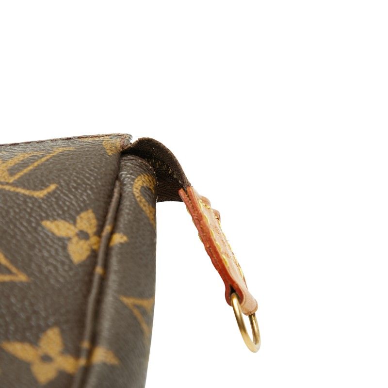 Louis Vuitton Monogram Pochette Brown Leather — view 6
