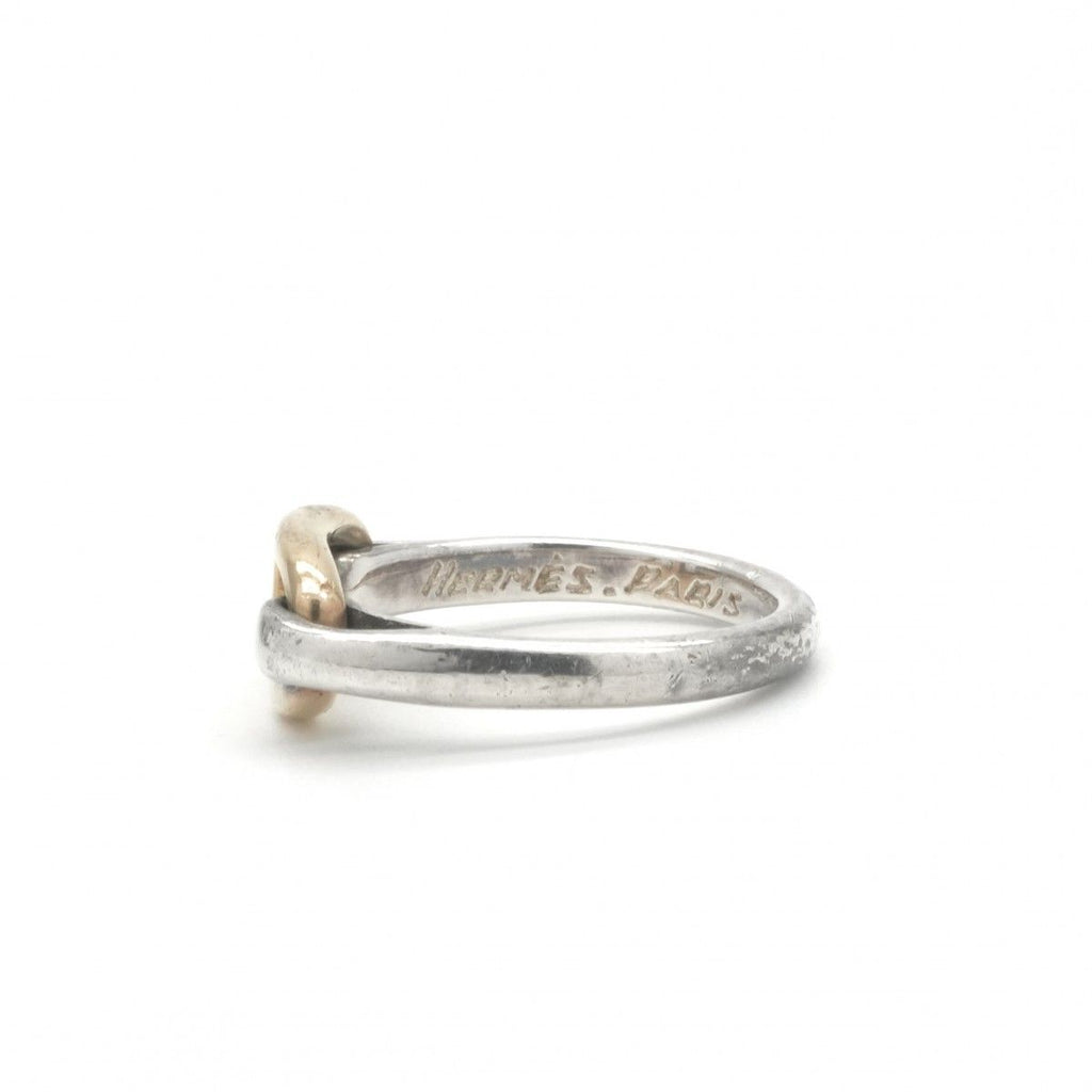 Hermes Chaine D'ancre Ring 750 925 Sterling Silver Gold — view 4
