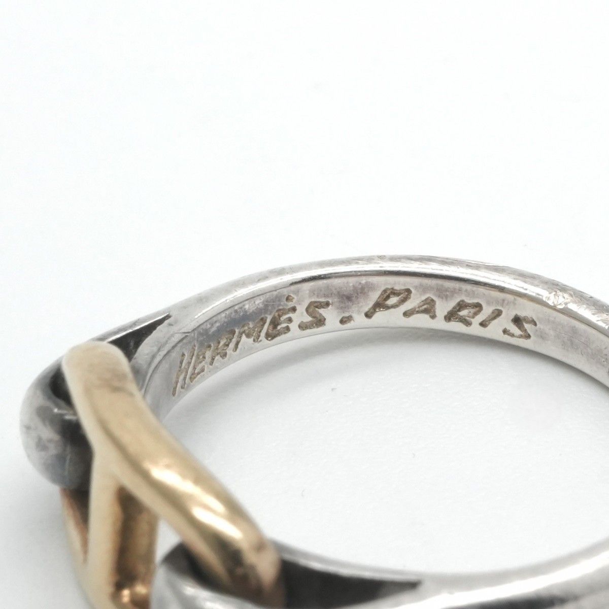 Hermes Chaine D'ancre Ring 750 925 Sterling Silver Gold — view 7