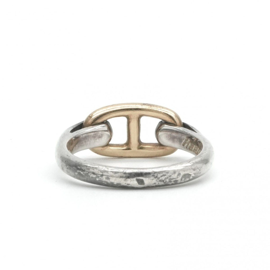 Hermes Chaine D'ancre Ring 750 925 Sterling Silver Gold — view 6