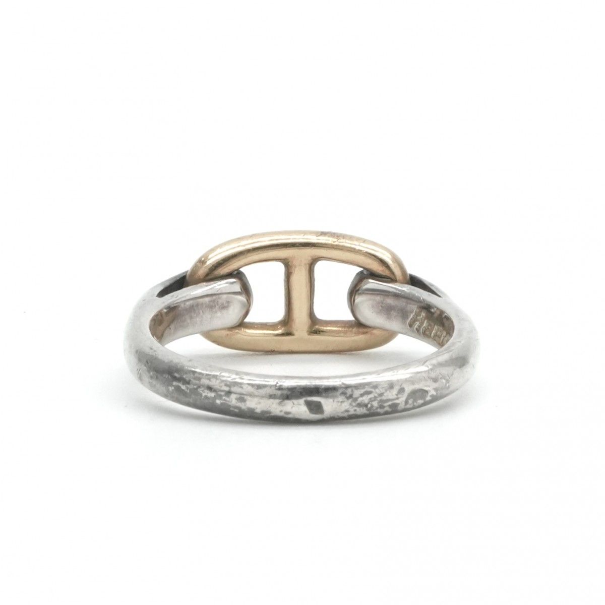 Hermes Chaine D'ancre Ring 750 925 Sterling Silver Gold — view 6