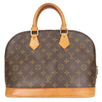 Louis Vuitton Handbag Alma Monogram Leather Brown Classic — view 3