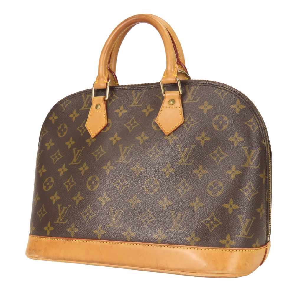Louis Vuitton Handbag Alma Monogram Leather Brown Classic — view 2