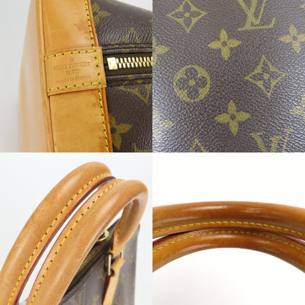 Louis Vuitton Handbag Alma Monogram Leather Brown Classic — view 6
