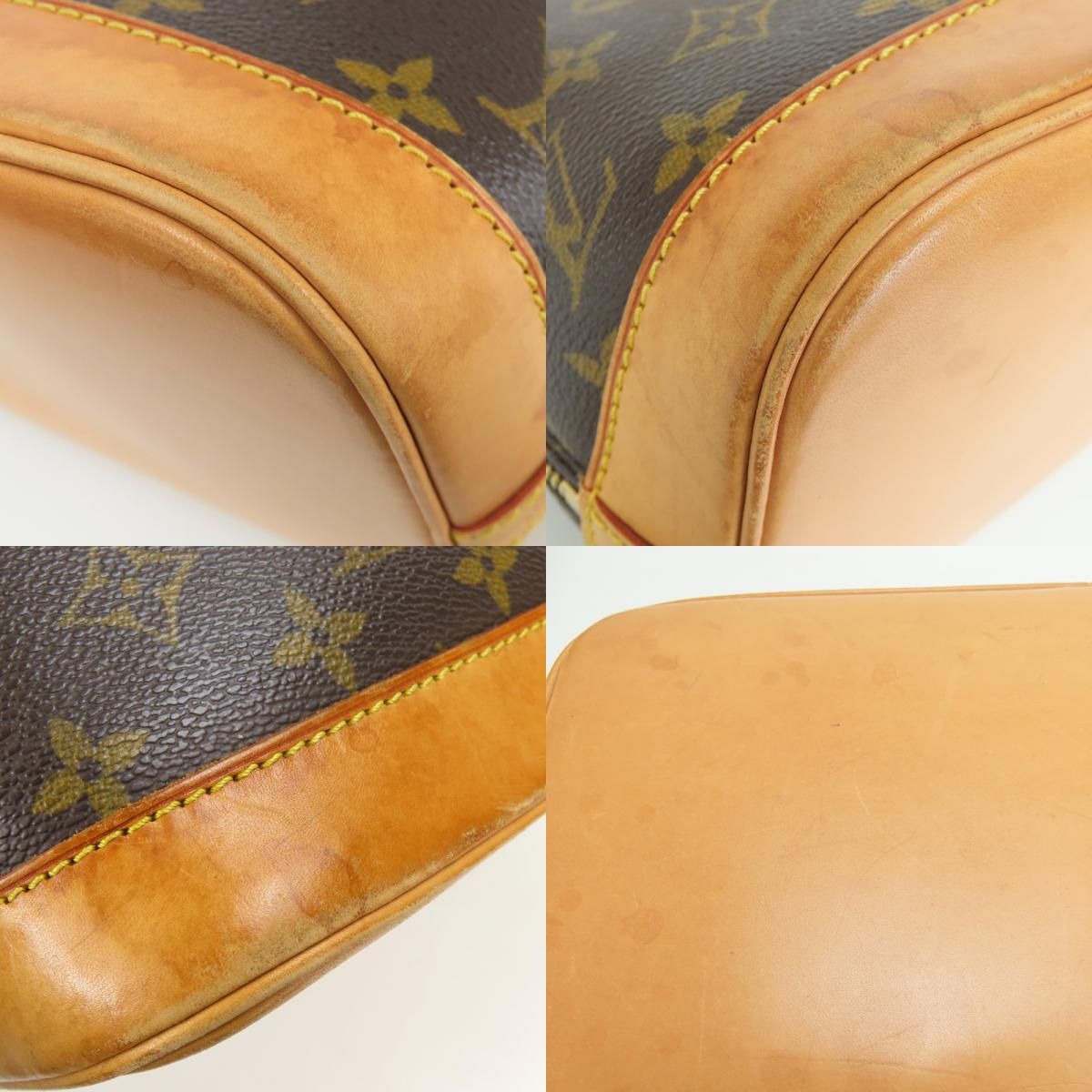 Louis Vuitton Handbag Alma Monogram Leather Brown Classic — view 5