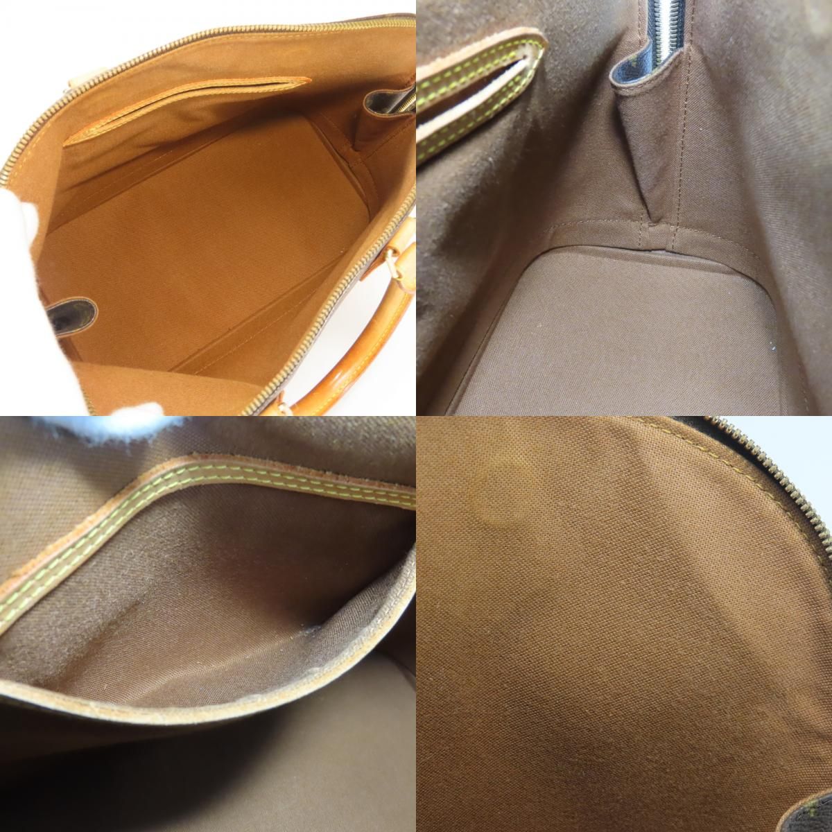 Louis Vuitton Handbag Alma Monogram Leather Brown Classic — view 8