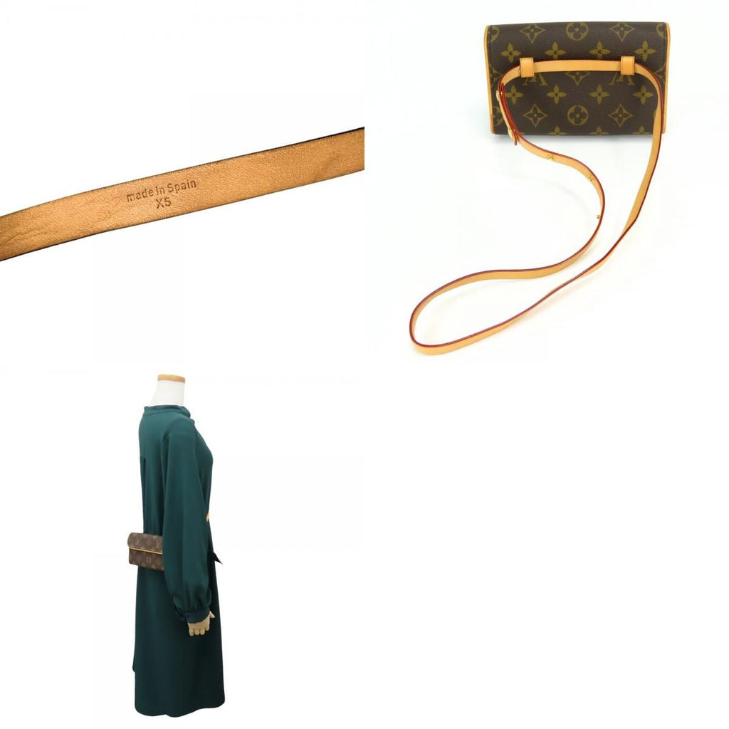 Louis Vuitton Waist Bag Pochette Florantine XS Monogram Leather Brown — view 9