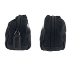 Prada Tessuto Black Silver Nylon Pouch — view 6