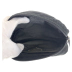 Prada Tessuto Black Silver Nylon Pouch — view 7