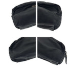Prada Tessuto Black Silver Nylon Pouch — view 3