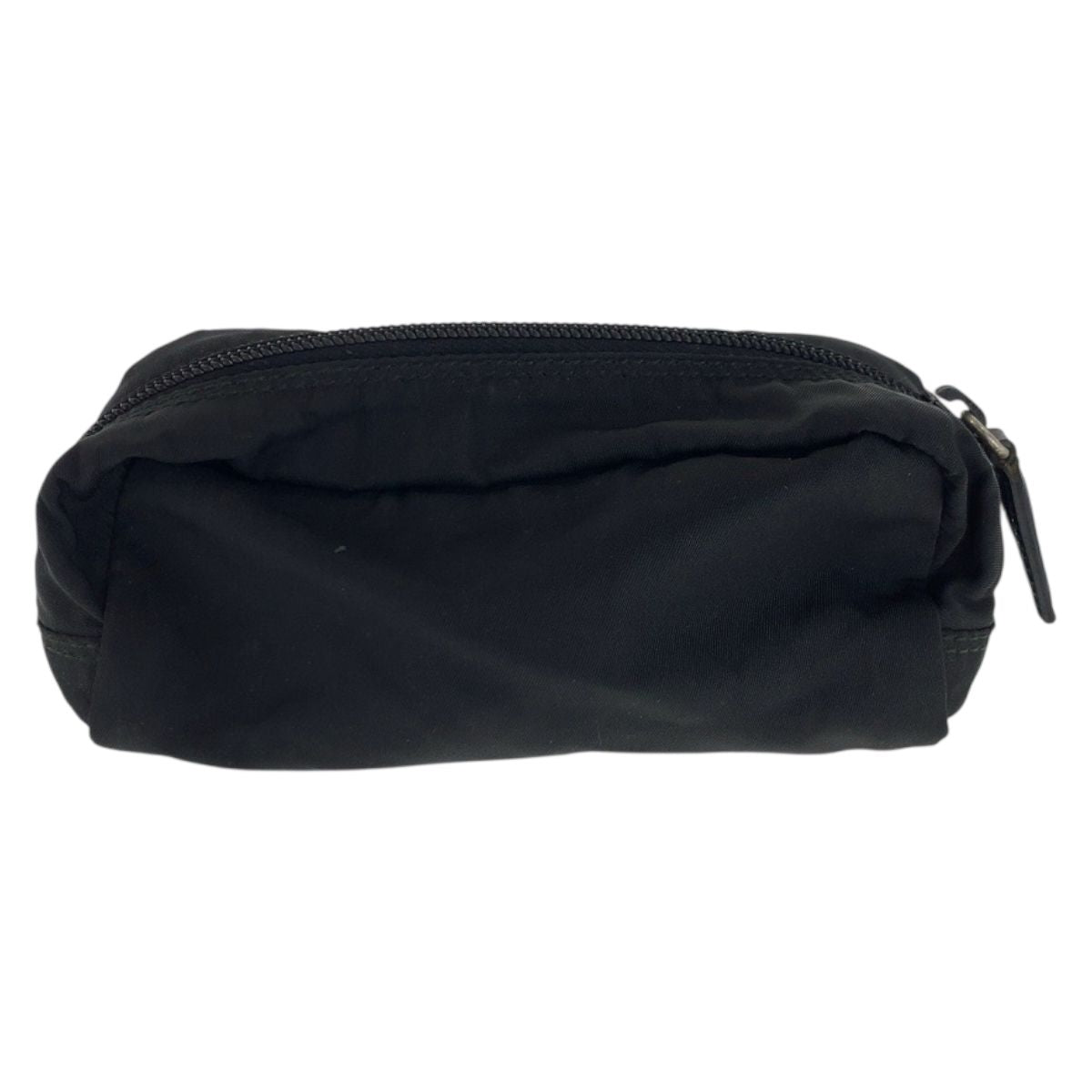 Prada Tessuto Black Silver Nylon Pouch — view 2