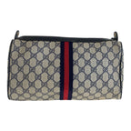 Gucci Vintage Sherry Line Gray GG Supreme Canvas 41 02 017 Clutch Second — view 2