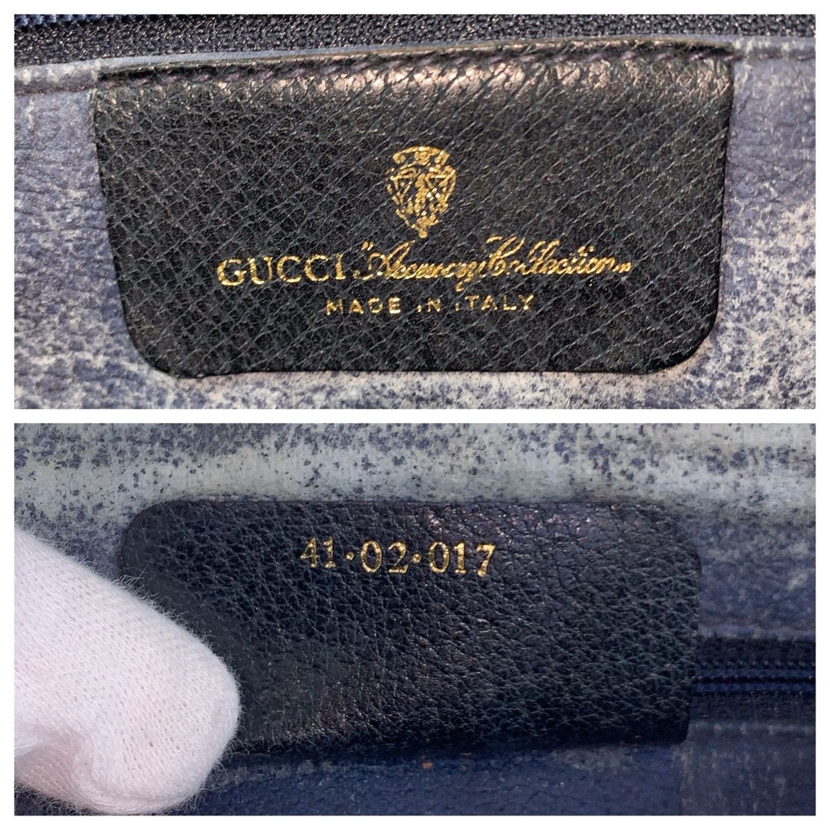 Gucci Vintage Sherry Line Gray GG Supreme Canvas 41 02 017 Clutch Second — view 3