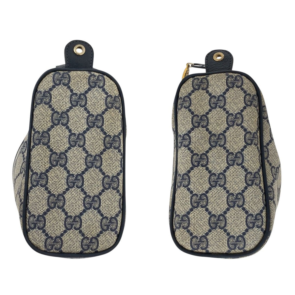 Gucci Vintage Sherry Line Gray GG Supreme Canvas 41 02 017 Clutch Second — view 7