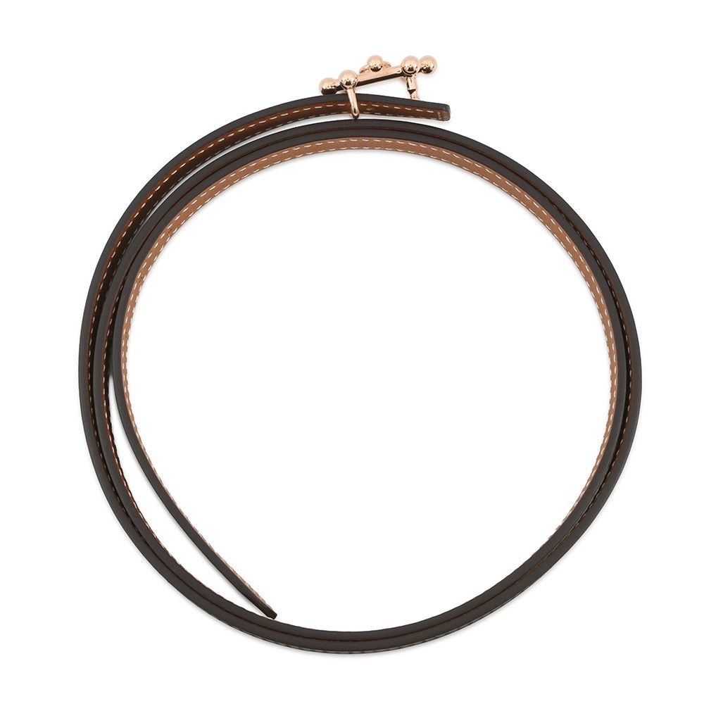 Hermes Belt Gallopin Surmer Black Gold Pink 90 — view 3