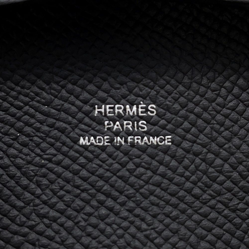 Hermes Coin Case Bastia Black Epsom Wallet — view 6