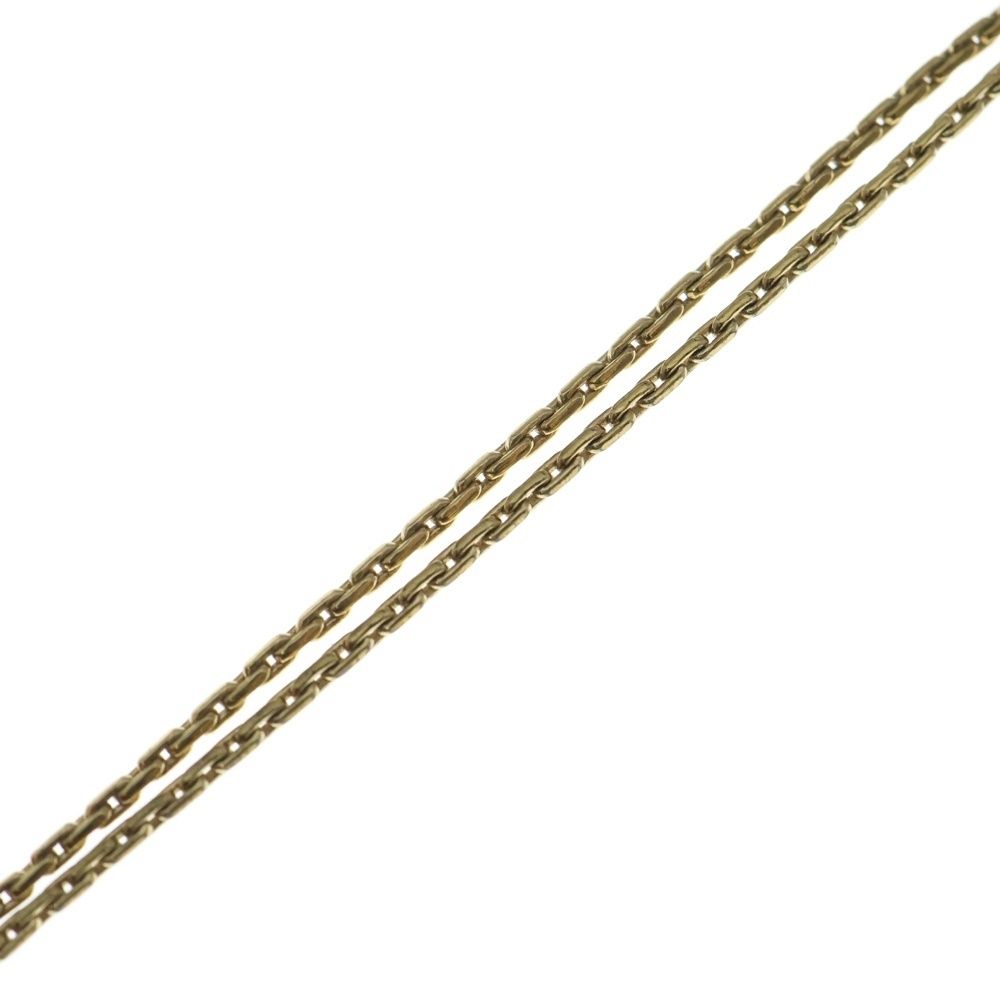 Dior Christian Padlock Necklace Pendant Chain Gold Rhinestone — view 3