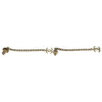 Chanel Chain Earrings CC Logo Gold — view 4