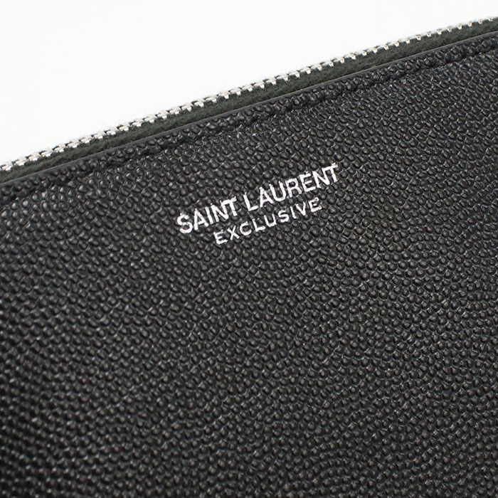 Saint Laurent Pouch Leather Black — view 4