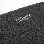 Saint Laurent Pouch Leather Black — view 4