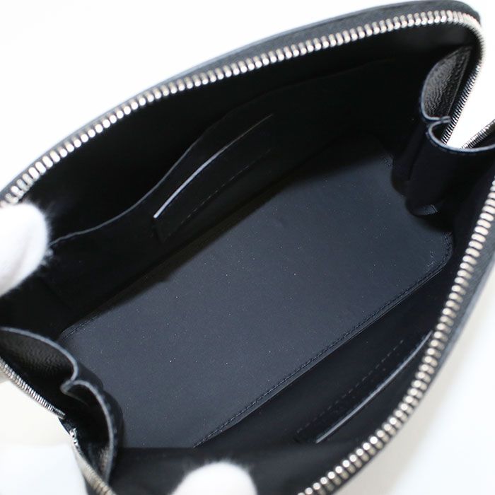 Saint Laurent Pouch Leather Black — view 3