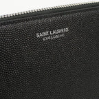 Saint Laurent Pouch Leather Black — view 6