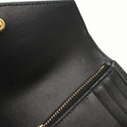 Saint Laurent Compact Trifold Wallet Cassandra Lambskin — view 4