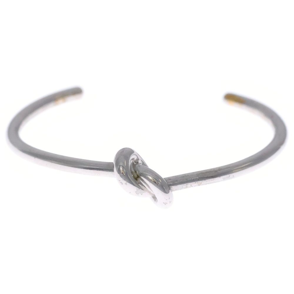 Celine Knot Bangle Bracelet Silver M — view 4