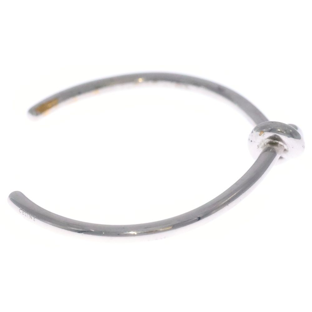 Celine Knot Bangle Bracelet Silver M — view 3
