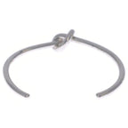 Celine Knot Bangle Bracelet Silver M — view 2