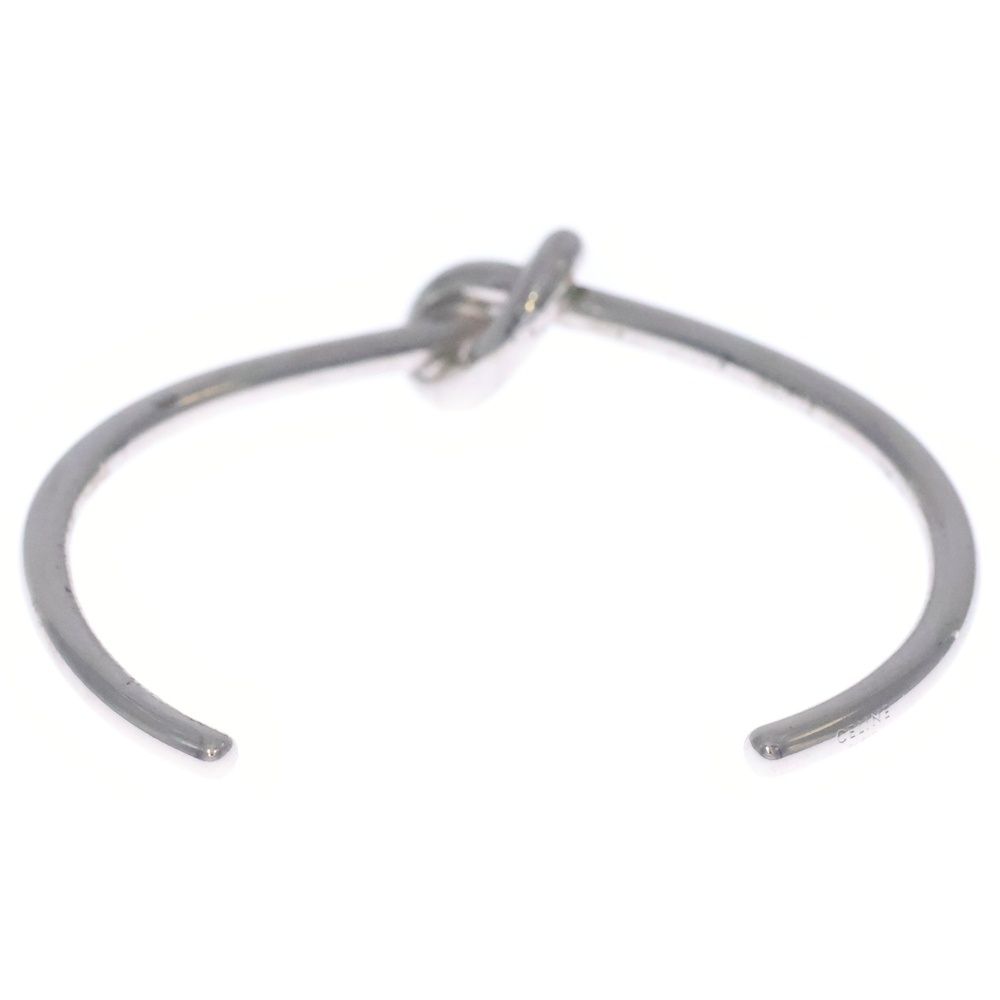 Celine Knot Bangle Bracelet Silver M — view 2