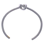 Celine Knot Bangle Bracelet Silver M — view 6