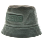Loewe Wax Canvas Logo Bucket Hat Khaki — view 3