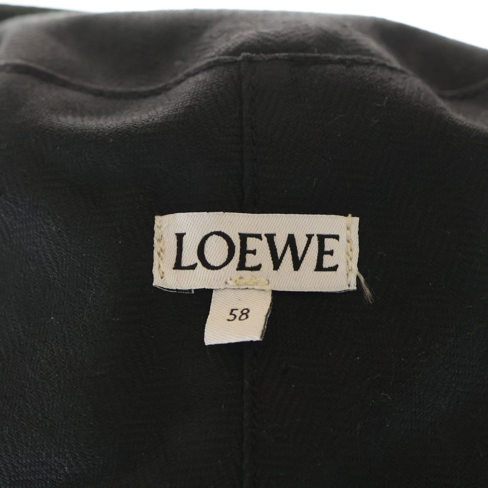 Loewe Wax Canvas Logo Bucket Hat Khaki — view 7