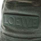 Loewe Wax Canvas Logo Bucket Hat Khaki — view 5