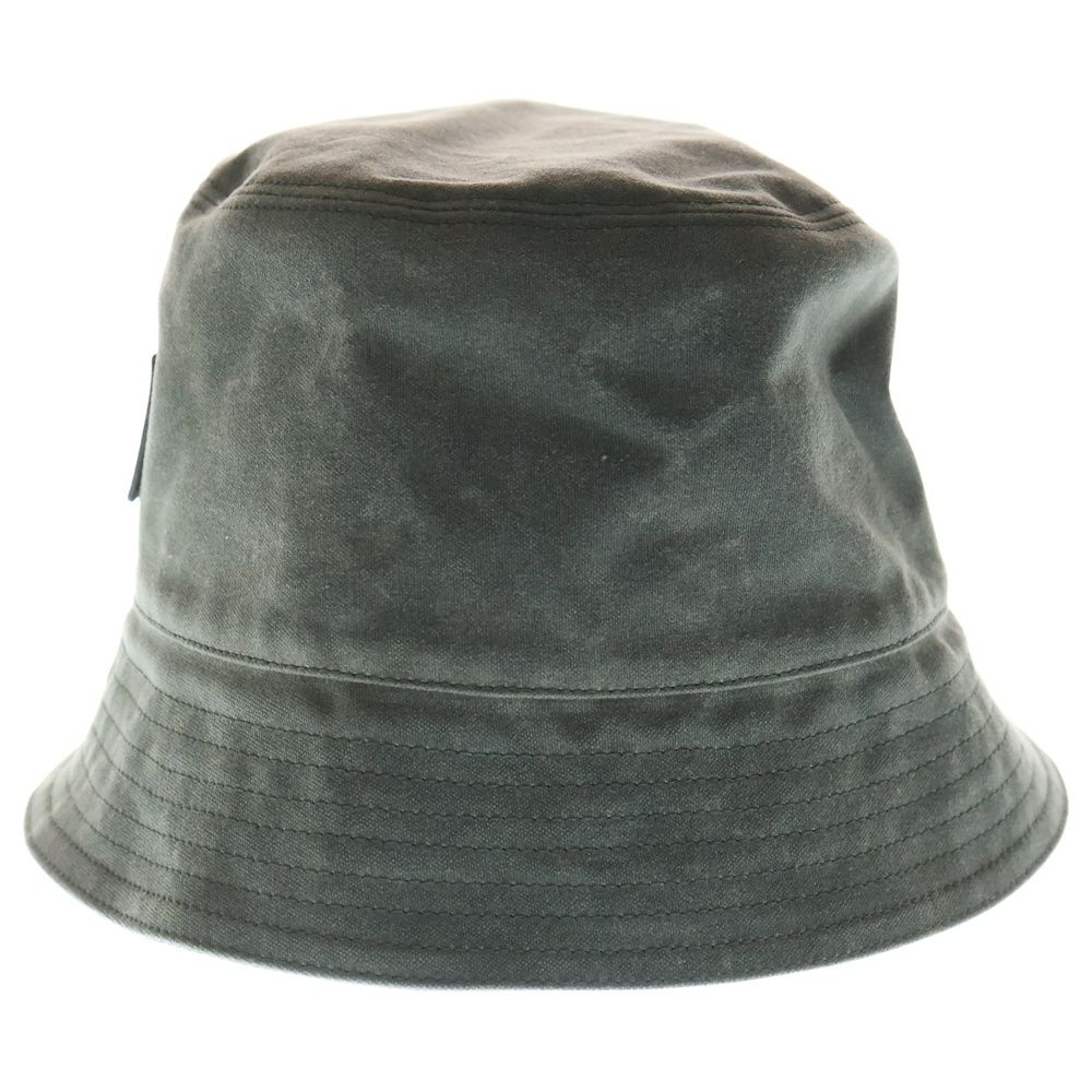 Loewe Wax Canvas Logo Bucket Hat Khaki — view 4