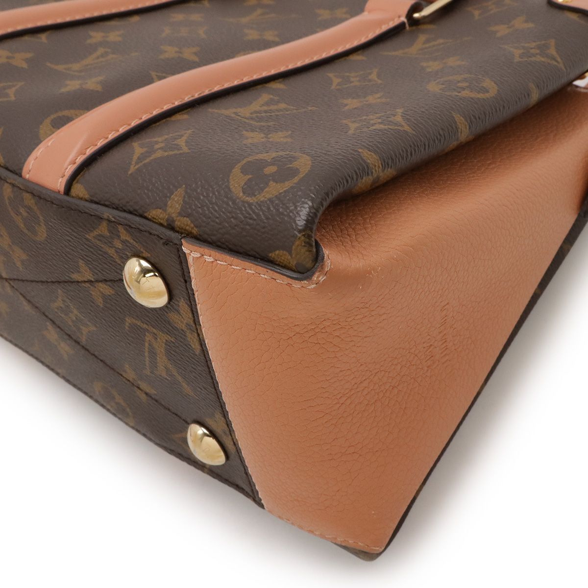 Louis Vuitton Monogram Souffle NV BB 2-Way Shoulder Bag Crossbody Peche — view 3