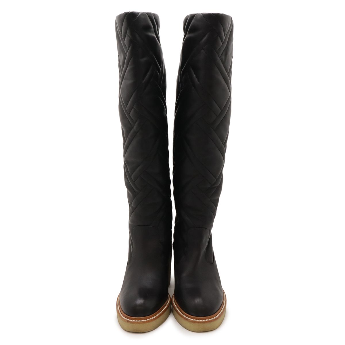 Hermes Fjord 70 Boots Long Quilted Heel Nappa — view 4