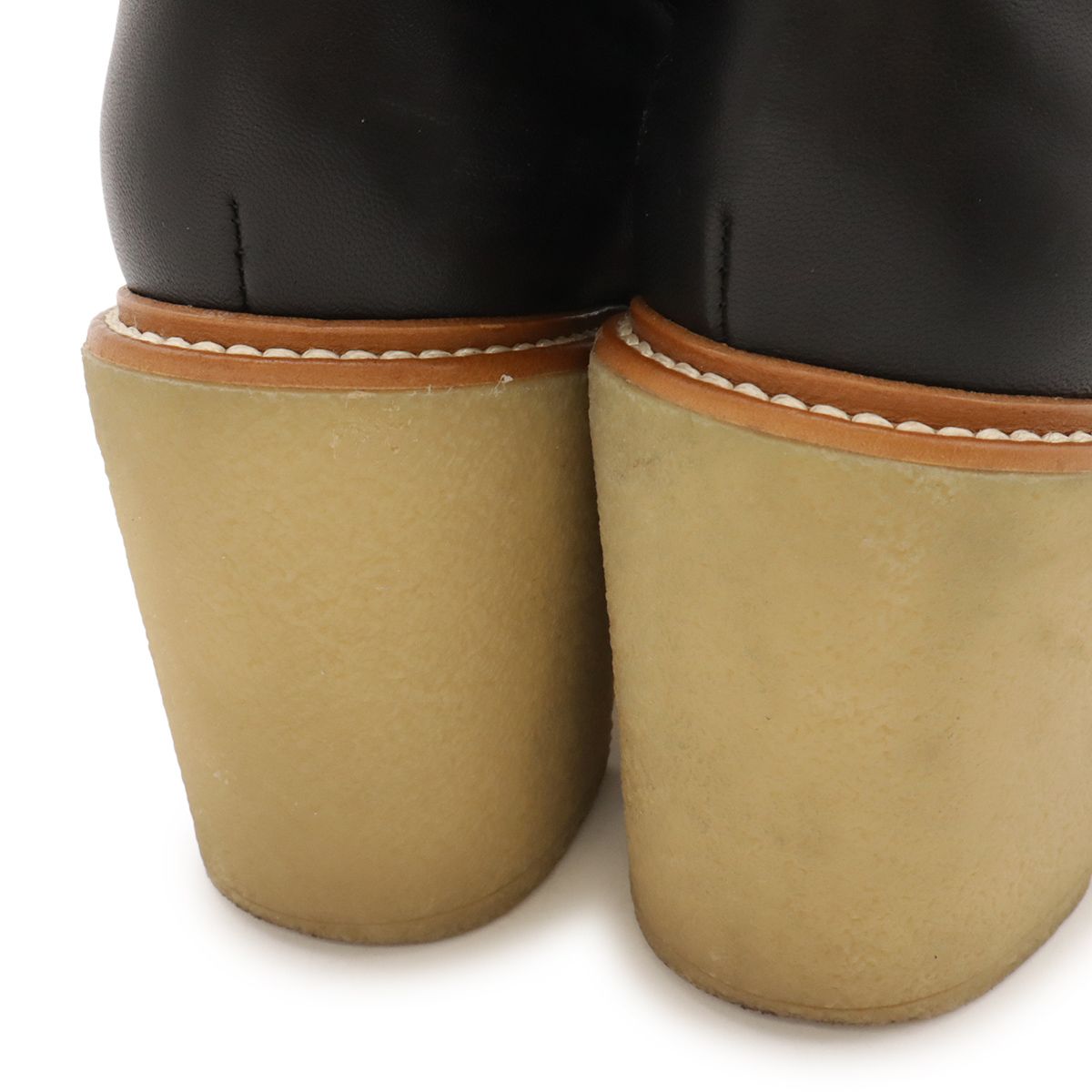Hermes Fjord 70 Boots Long Quilted Heel Nappa — view 7