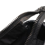 Prada Tote 2-Way Shoulder Bag Nylon Leather Nero Black Silver — view 6