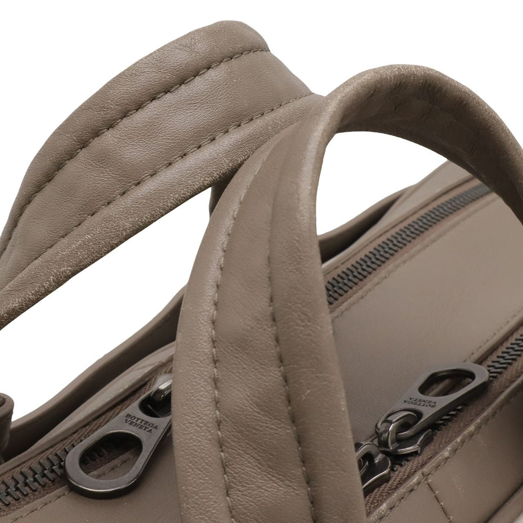 Bottega Veneta Intrecciato Business Bree Faux 2-Way Shoulder Bag Leather Grey — view 5