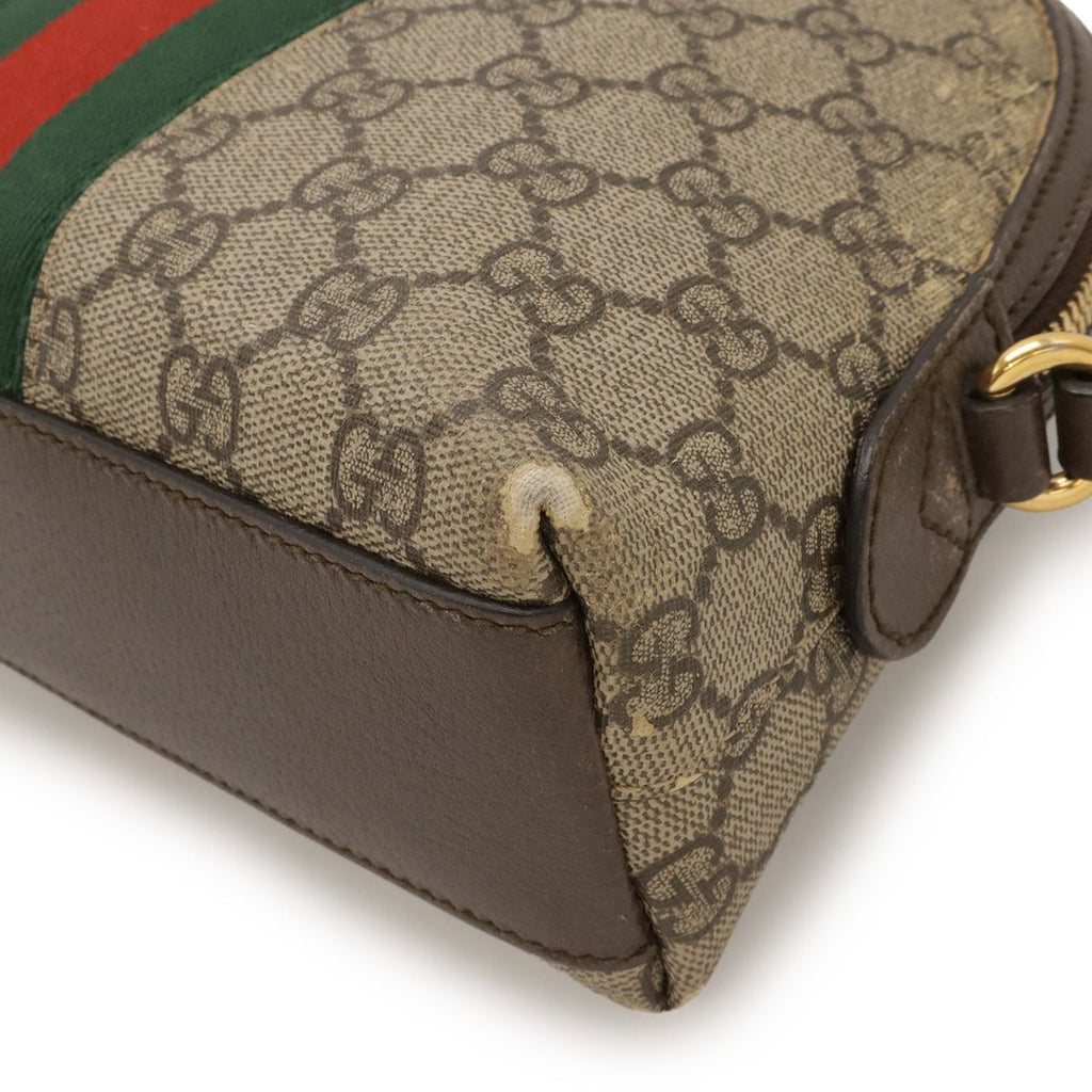 Gucci Ophidia Small Shoulder Bag GG Supreme Sherry Line Pochette — view 3