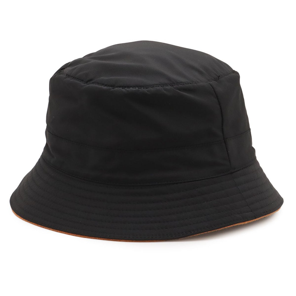 Hermes Logo Embroidery Bucket Hat 99% Nylon 1% Polyurethane 100% Cashmere — view 2