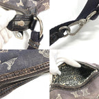 Celine Shoulder Bag Macadam Logo Denim Navy — view 9