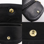 Chanel Half Moon Chain Shoulder Vintage Lambskin Black Bag — view 9
