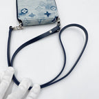 Louis Vuitton Wallet Zippy Compact Blue Monogram Water Color — view 5